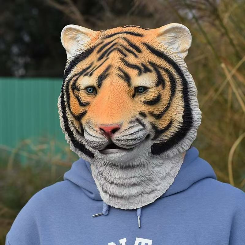 Lifelike Tiger Head Green Fish - Skincare Pigeon review and price