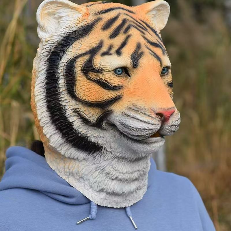 Lifelike Tiger Head Green Fish - Skincare Pigeon review and price