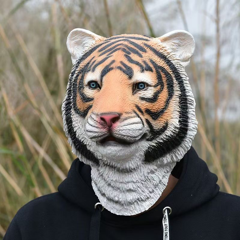 Lifelike Tiger Head Green Fish - Skincare Pigeon review and price